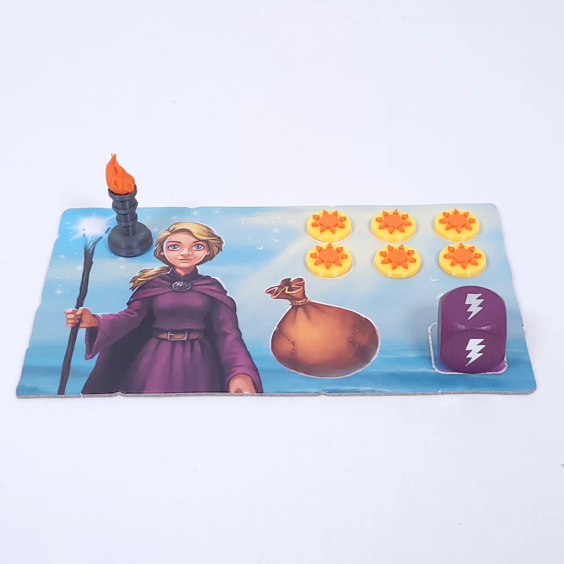 Zubehör-Set Andor Junior: Sonnentoken und Fackeln als Ersatzmarker
