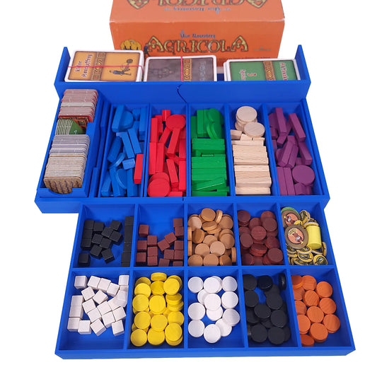Einsatz für Agricola Originalbox –  Aufbewahrung für Karten, Tokens und Zubehör