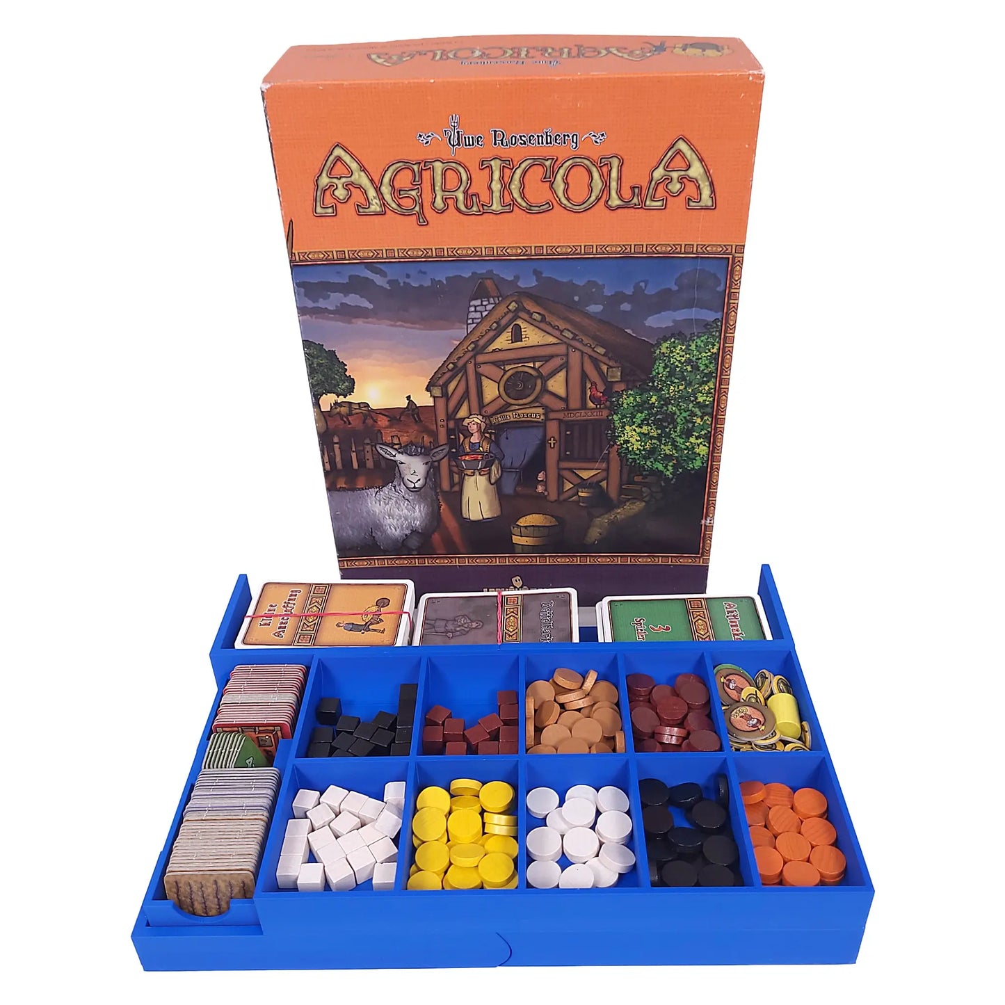 Einsatz für Agricola Originalbox –  Aufbewahrung für Karten, Tokens und Zubehör