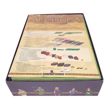 Einsatz für Agricola Originalbox –  Aufbewahrung für Karten, Tokens und Zubehör