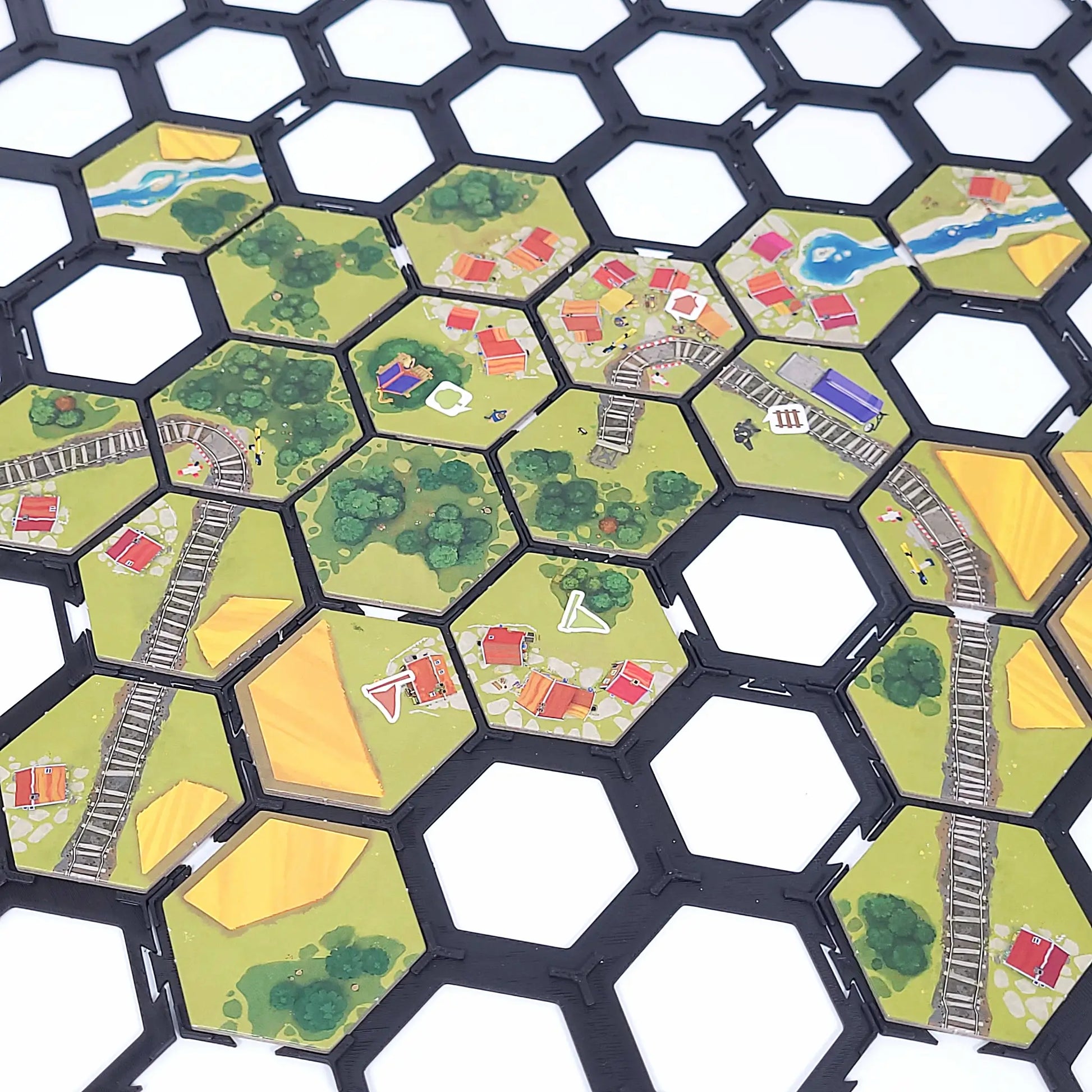 Spielgitter aus PLA, passgenau für Dorfromantik Brettspiel, 3D-gedruckt