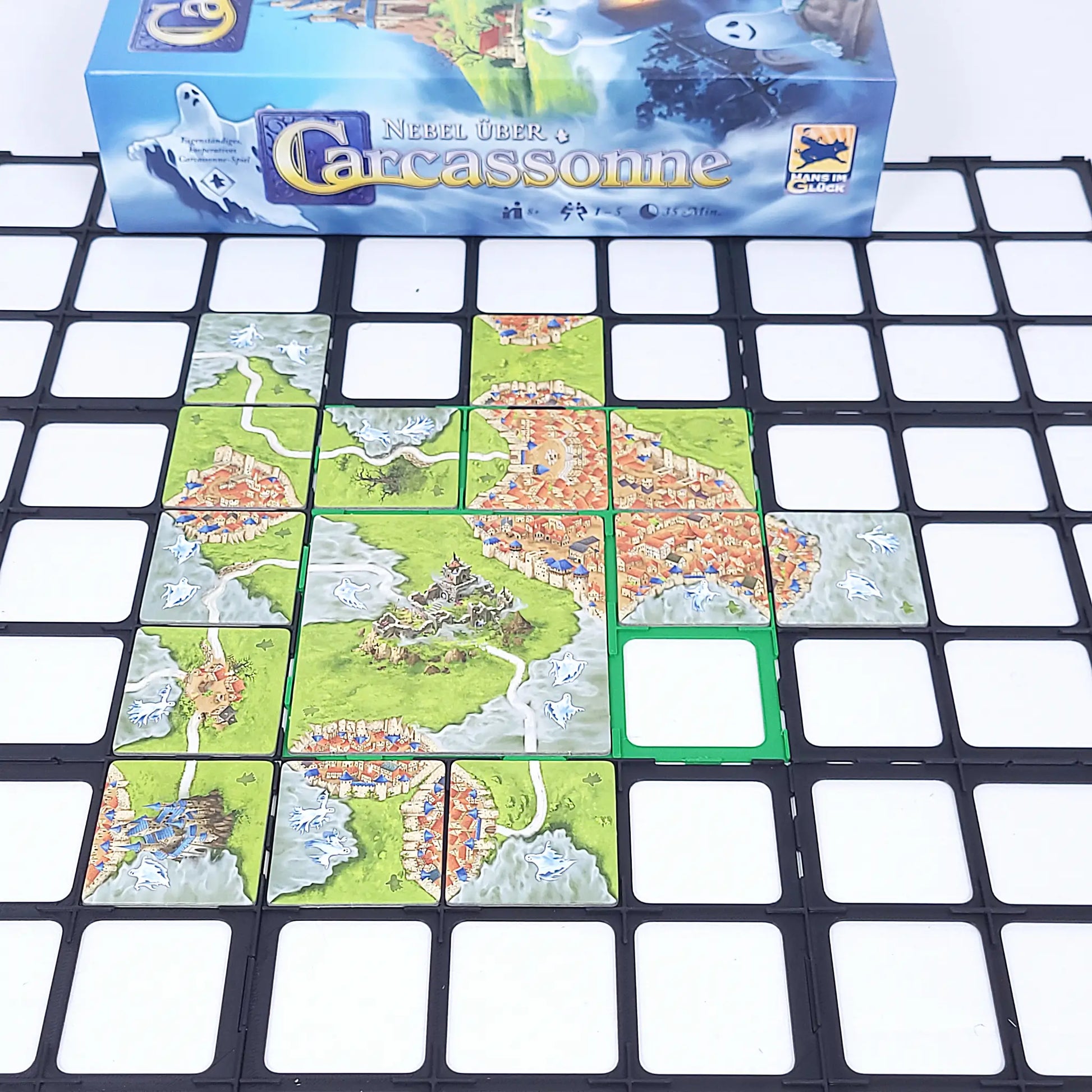 Startgitter für das Brettspiel Nebel über Carcassonne