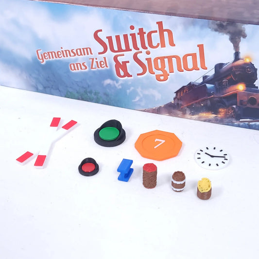 3D-gedrucktes Spielzubehör und Token Upgrades passend für Switch & Signal