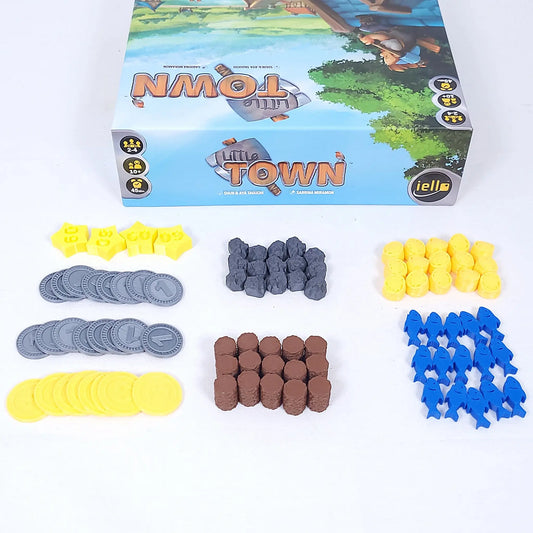Hochwertige Ressourcenmarker passend für Little Town Brettspiel