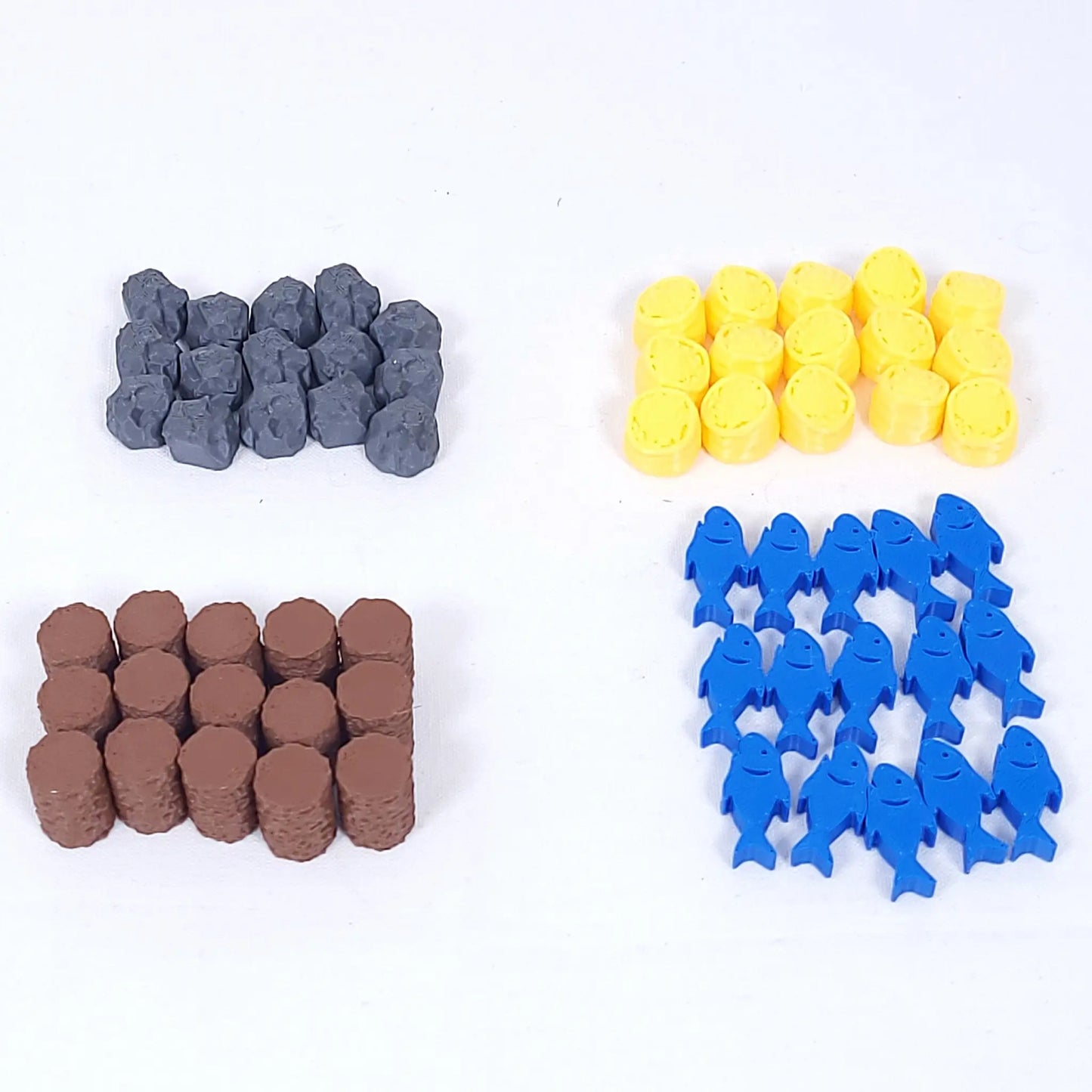 Hochwertige Ressourcenmarker passend für Little Town Brettspiel